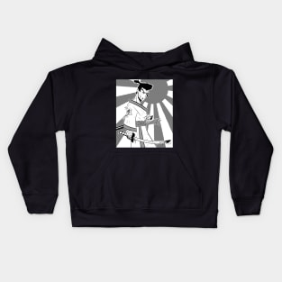 Samurai Jack Manga Style Kids Hoodie